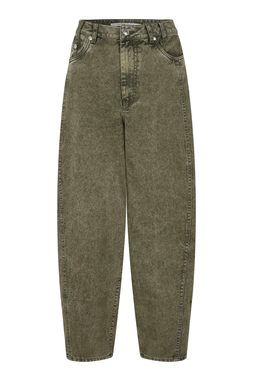 Second Female Jaye Denim Barrel Jeans Green Denim