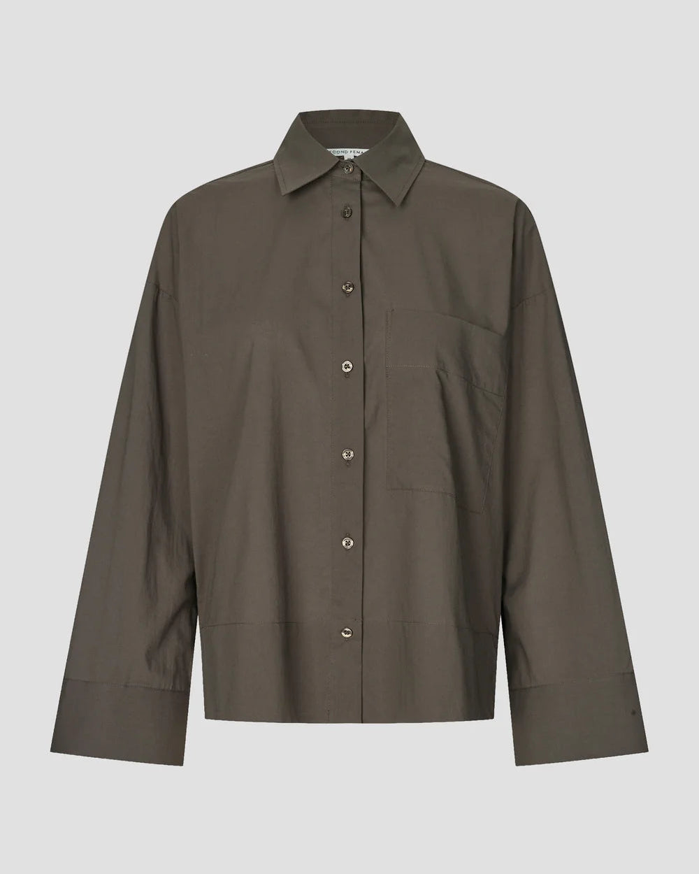 Second Female Lanna Blouse Black Olive