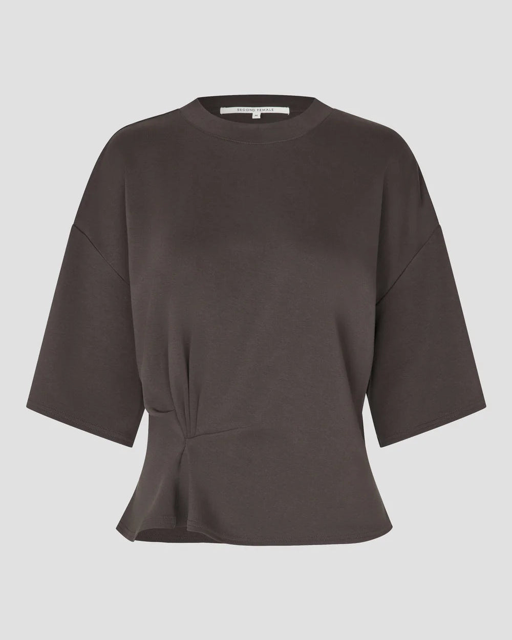 Second Female Missouri T-Shirt Dark Brown Melange