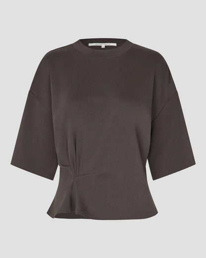 Second Female Missouri T-Shirt Dark Brown Melange