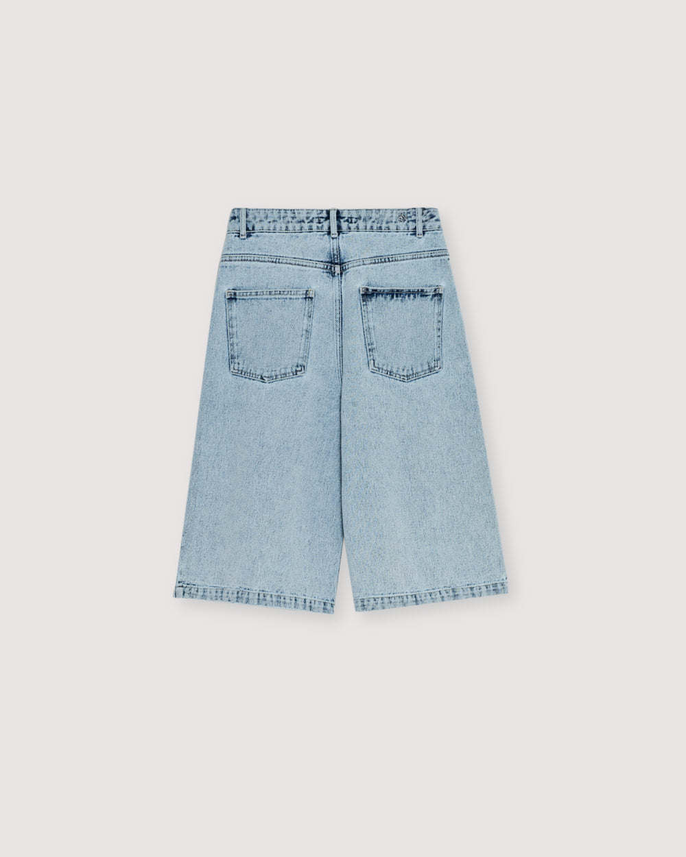The New Society Bleach Denim Bermuda Broeken