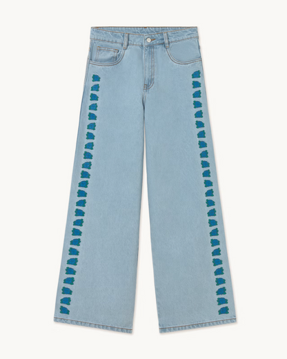 The Tiny Big Sister Berta Roses Denim Light Wash Denim
