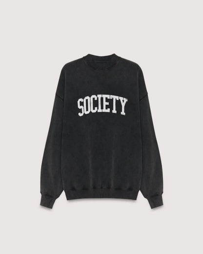 The New Society Sweatshirt Society Washed Grey Truien & Vesten