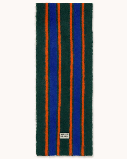 The Tiny Big Sister Stripes Sjaal Dark Brown One Size Accessoires