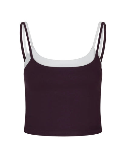 The Lola Club Bruna Top Mulberry Wine