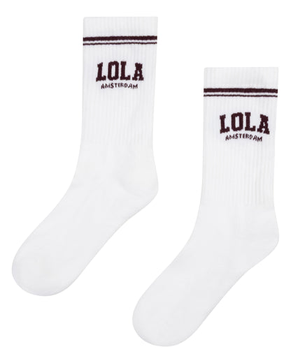 The Lola Club Lola Socks Mulberry Wine One size