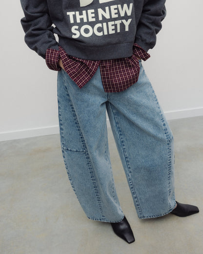 The New Society Barrel Jeans