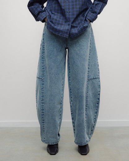 The New Society Barrel Jeans