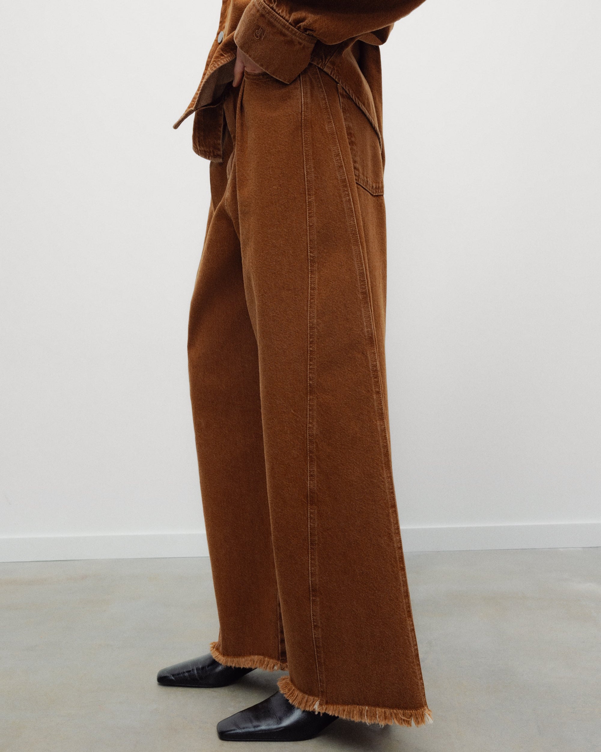 The New Society Extra Wide Trouser Hazel