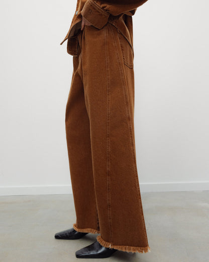The New Society Extra Wide Trouser Hazel