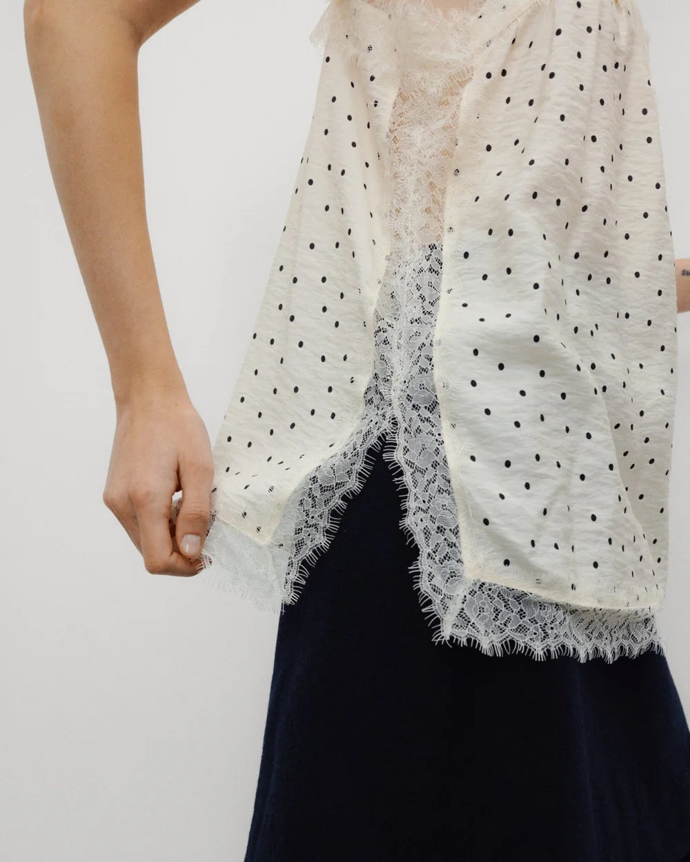The New Society Polka Dot Top Polka Dot Print