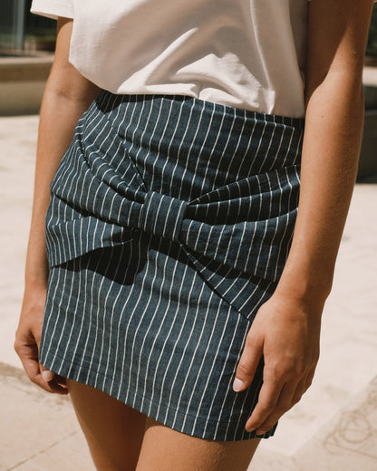 The Tiny Big Sister Striped Mini Skirt