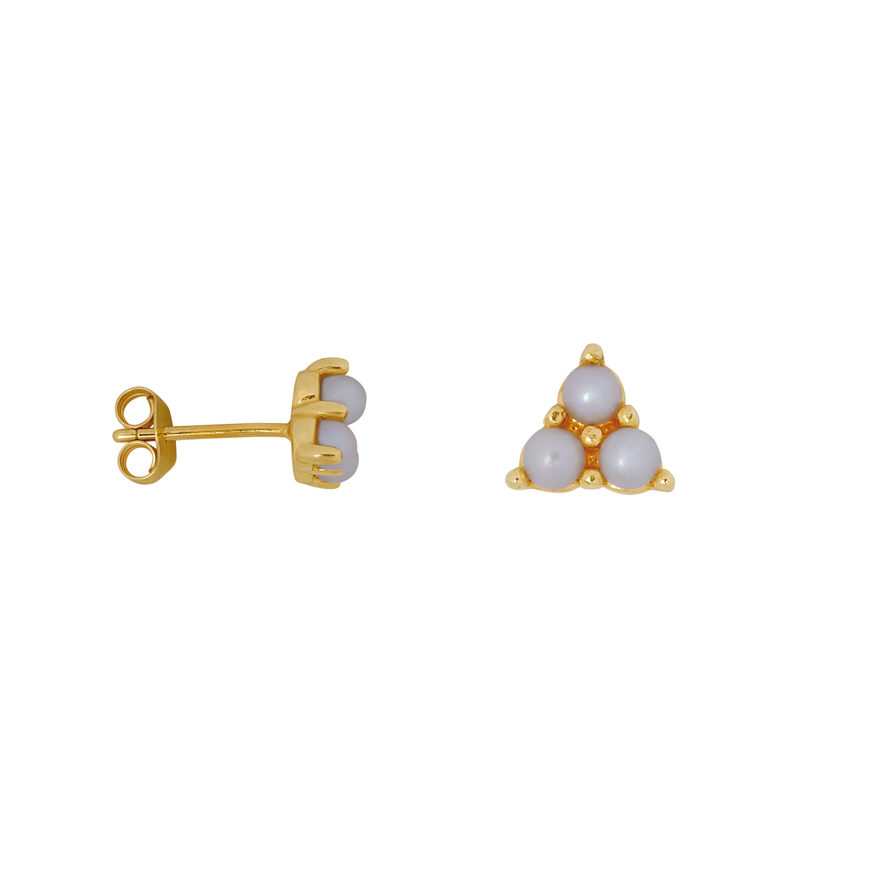 Betty Bogaers Triplet Pearls Stud Earring (one piece) Accessoires