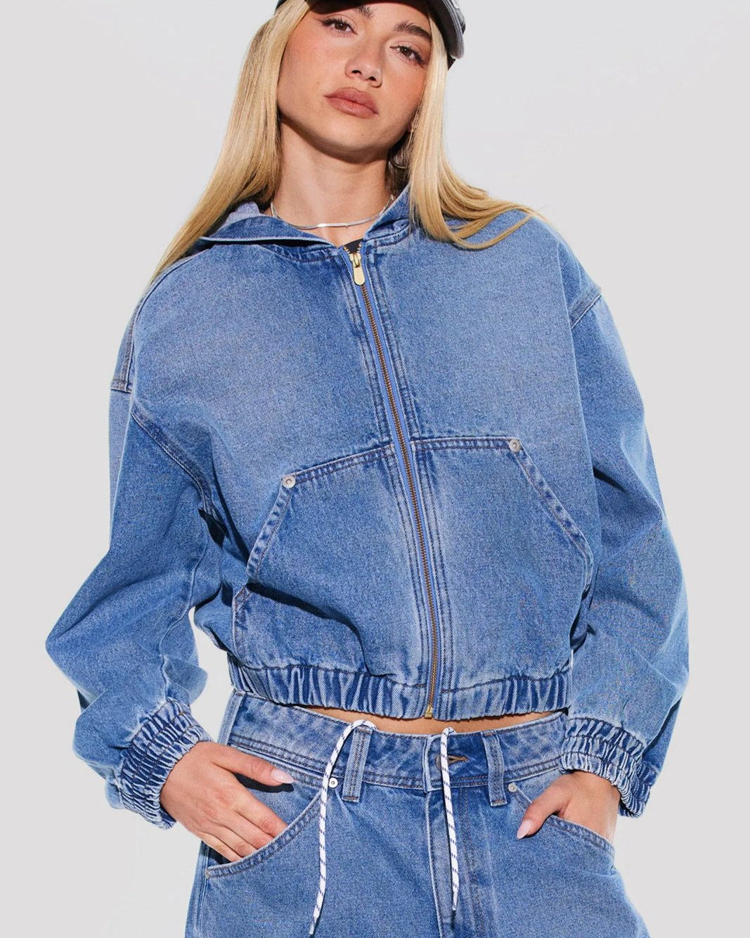 Abrand Hooded Bomber Jacket Blazers & Jasjes