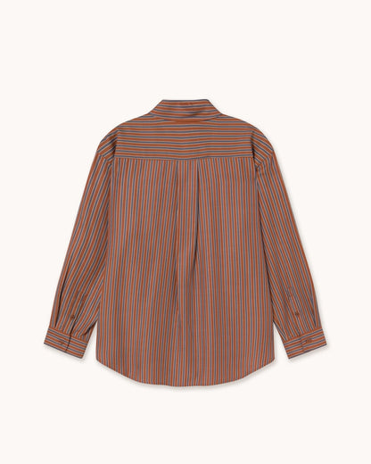 The Tiny Big Sister Striped Relaxed Shirt Blouses