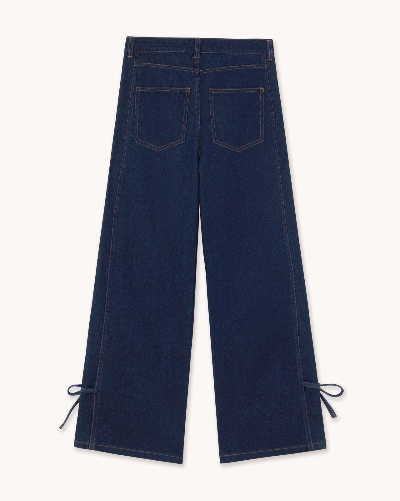 The Tiny Big Sister Lace Cutlines Denim Jeans