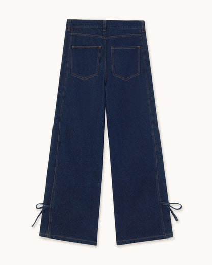 The Tiny Big Sister Lace Cutlines Denim Jeans