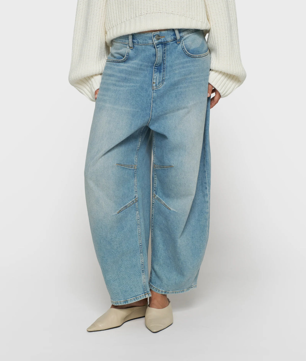 10DAYS Wide tapered denim pants