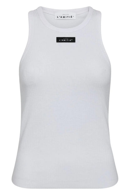 Haute L'amitié Rib Badge Tank White