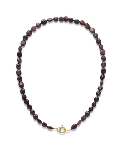 Le Veer Garnet Stone Ketting