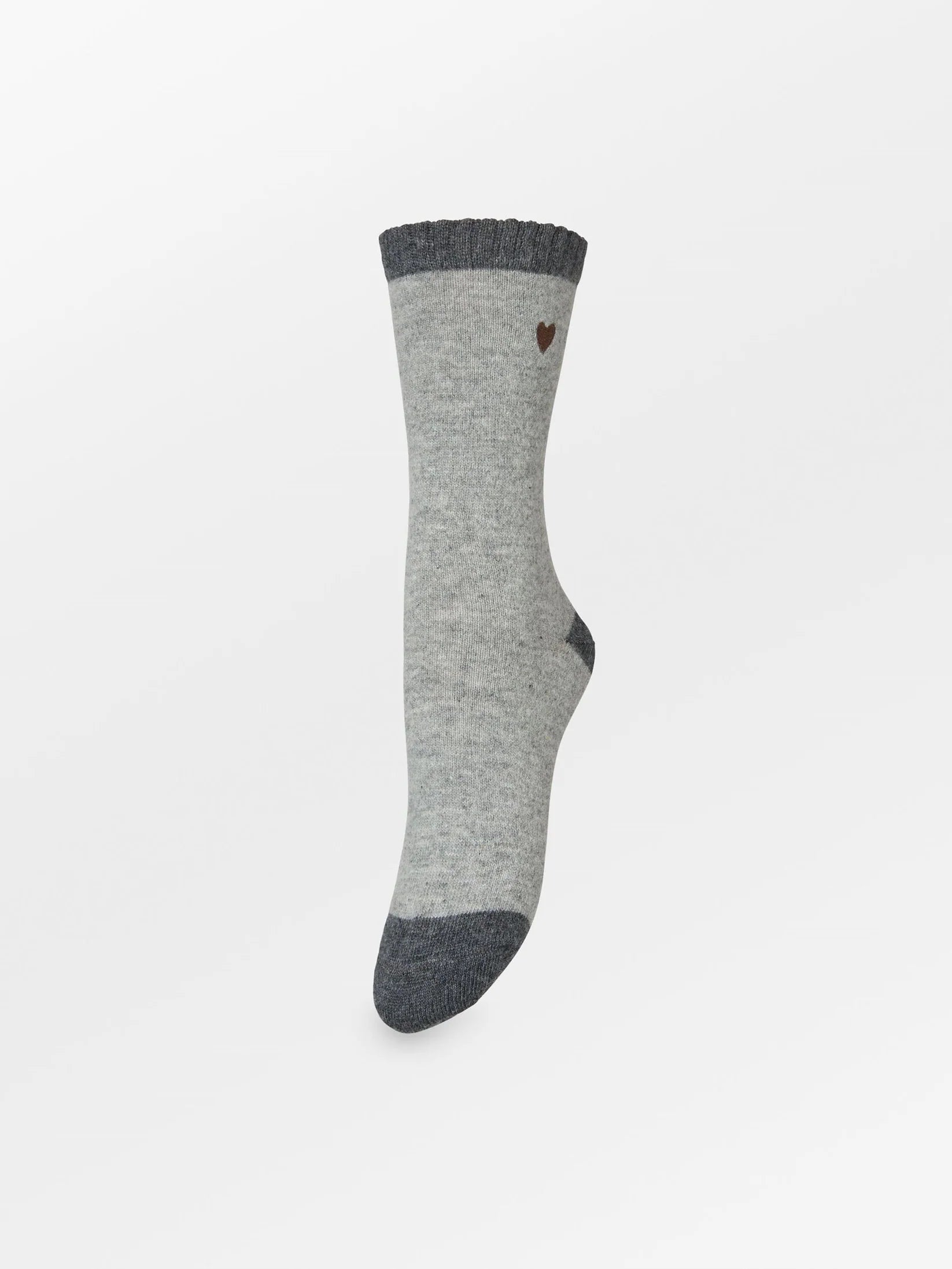Becksöndergaard Hearty Wola Sock Grey Melange One Size