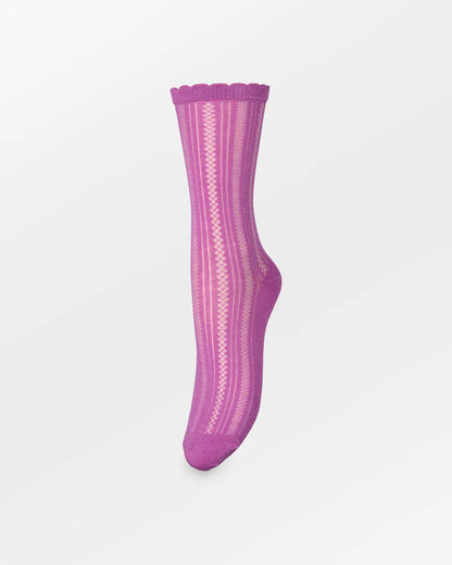 Becksöndergaard Crochia Cotta Sokken Meadow Mauve Pink Accessoires