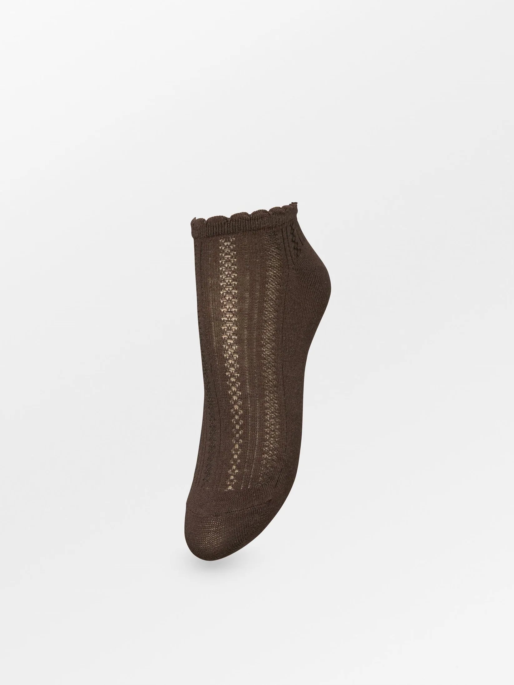 Becksöndergaard Crochia Cotta Short Sock Hot Fudge Brown Accessoires