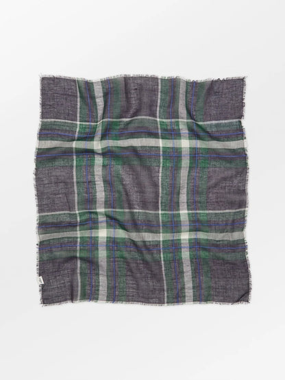 Becksöndergaard Plaidia Cowea Scarf Naval Academy Blue 55 x 55 cm