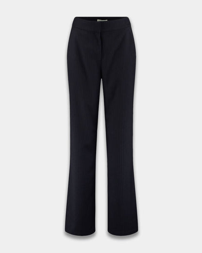 Harper & Yve Frederique Broek Stripe Black Vintage Blue Broeken