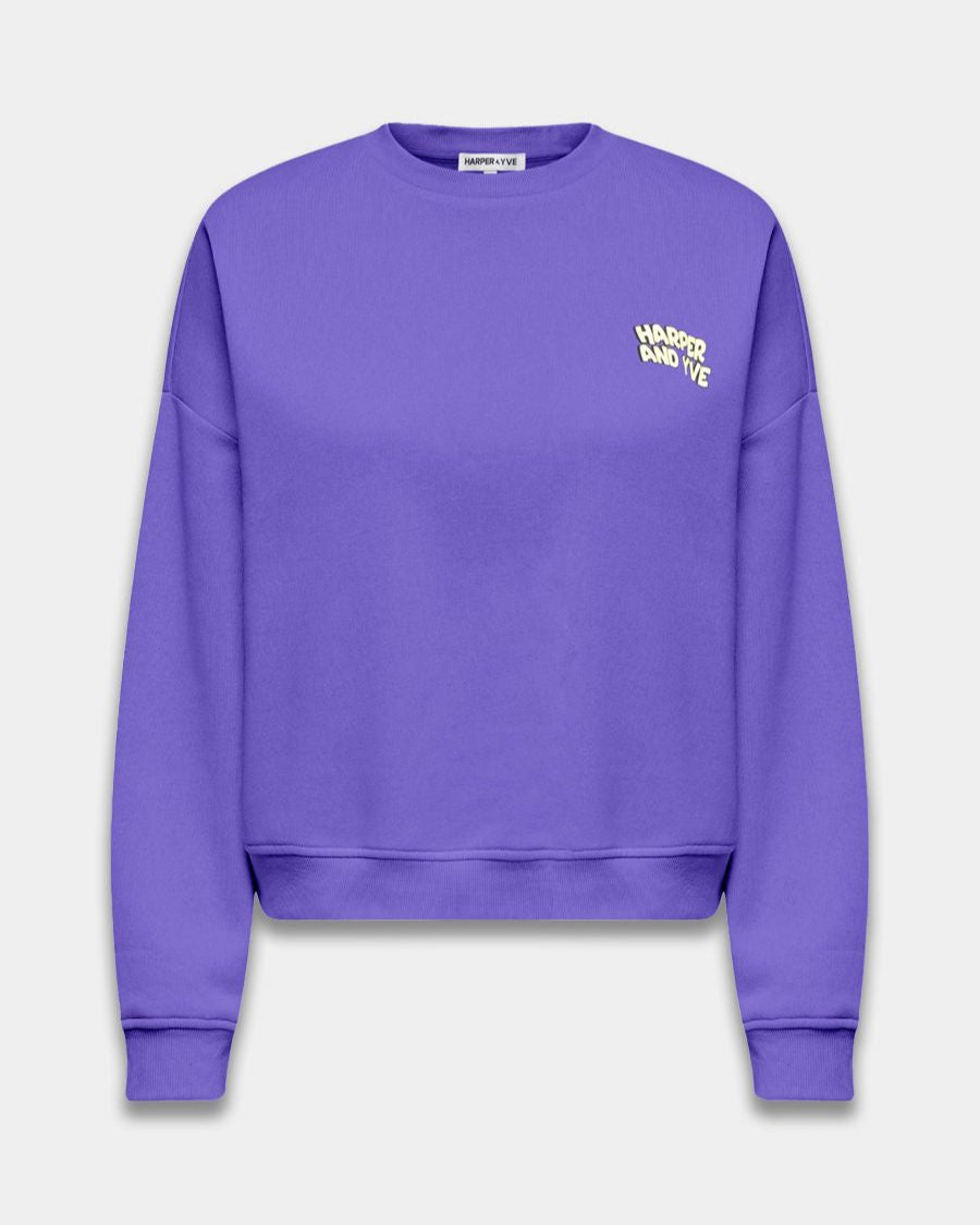 Harper & Yve No Drama Club Sweater Deep Violet Truien & Vesten