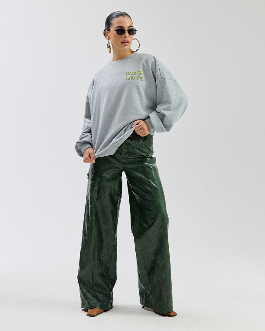 Harper & Yve Club Avocado Sweater