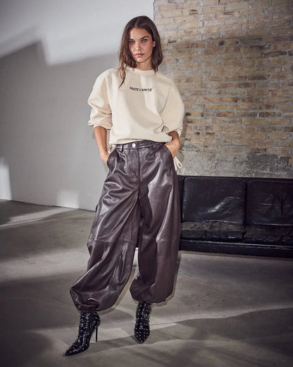 Haute L'amitié Jasmin Leather Harem Pant