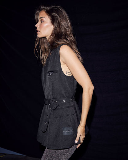 Haute L'amitié Premiere Peplum Belt Vest HL10910
