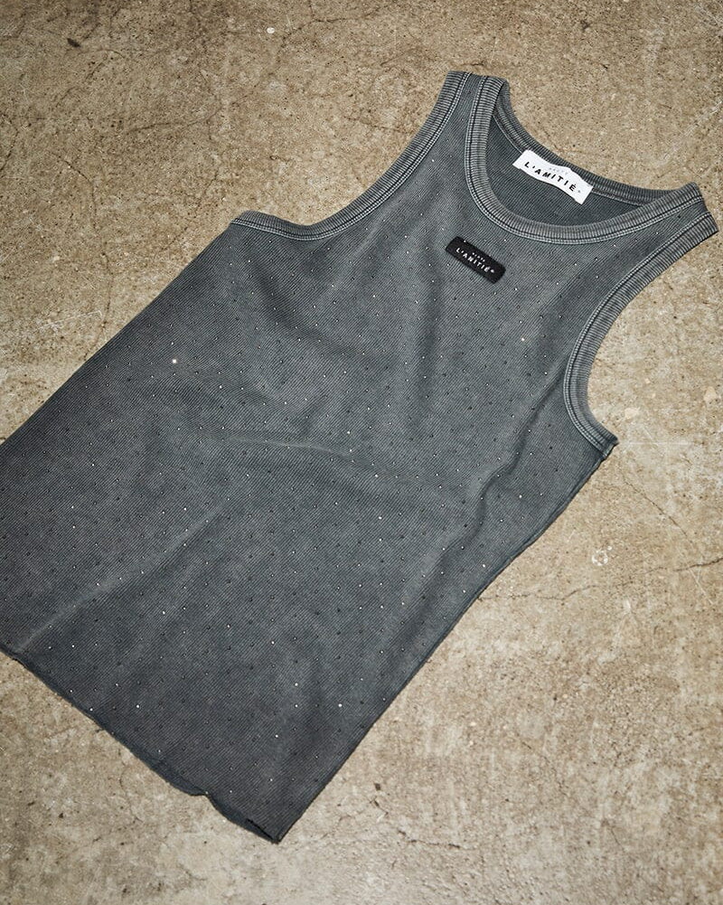 Haute L'amitié Rib Badge Acid Stone Tank