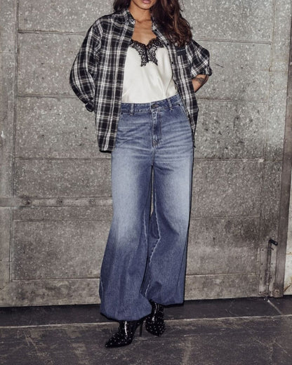 Haute L'amitié Denim Harem Tall Pant