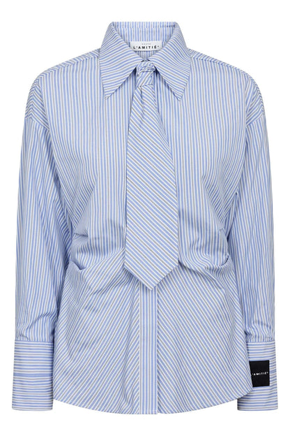 Haute L'amitié Emma Tie Stripe Blouse