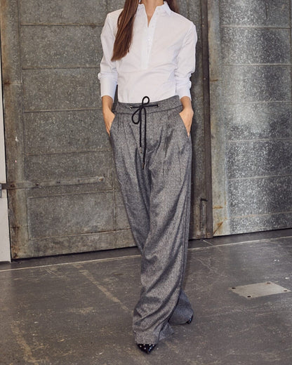 Haute L'amitié Michelle Check Tailor Tie Pants Broeken