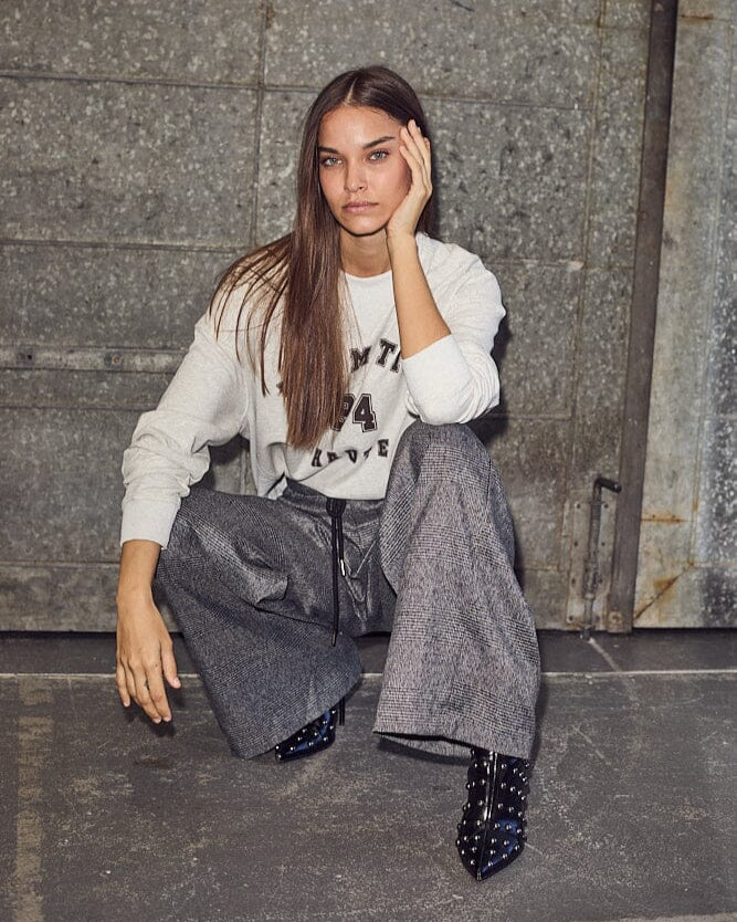 Haute L'amitié Michelle Check Tailor Tie Pants Broeken