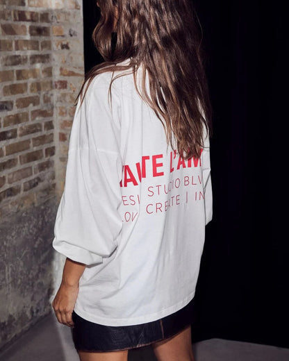 Haute L'amitié Studio LS Print T-shirt T-shirt