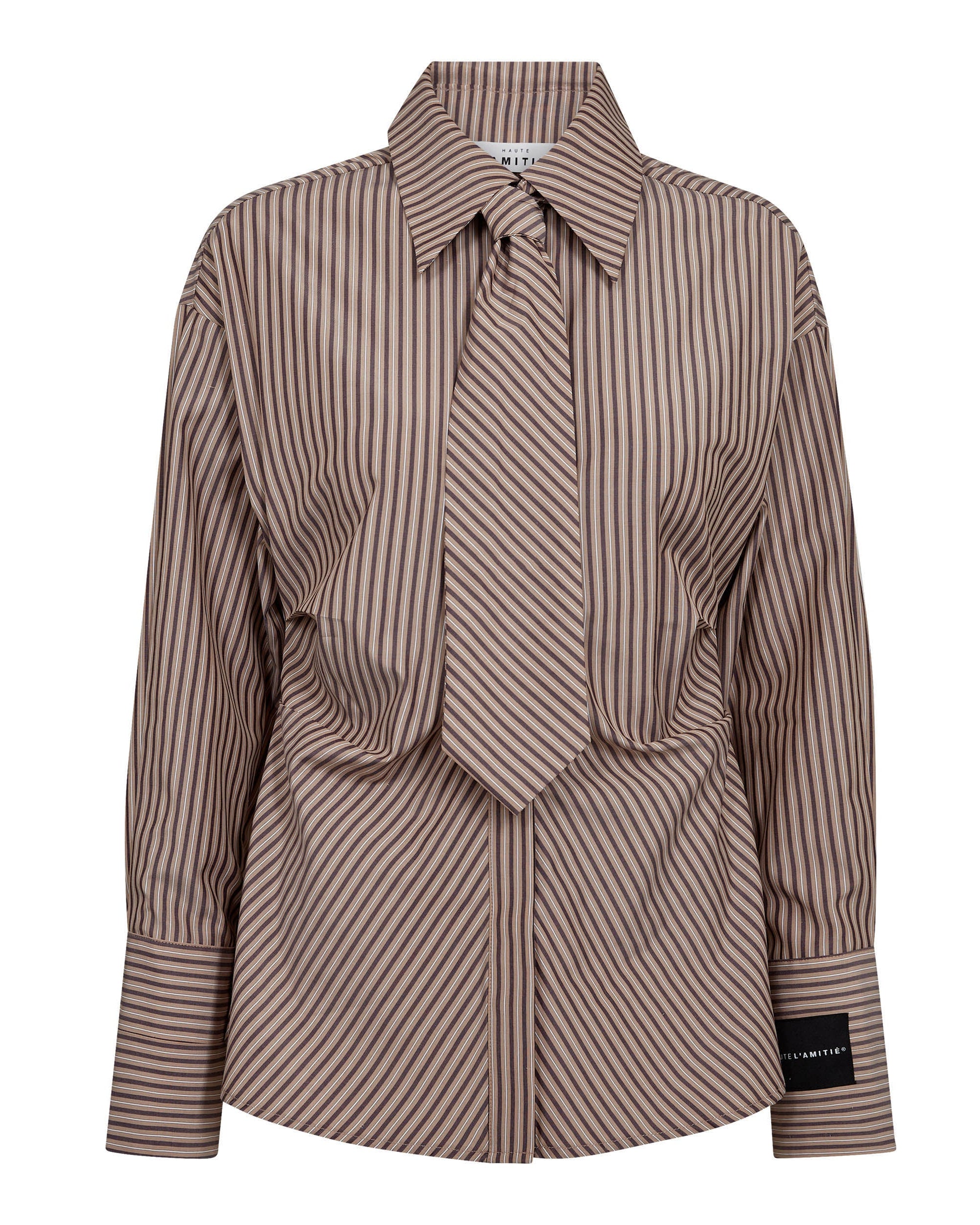Haute L'amitié Gemma Tie Stripe Blouse