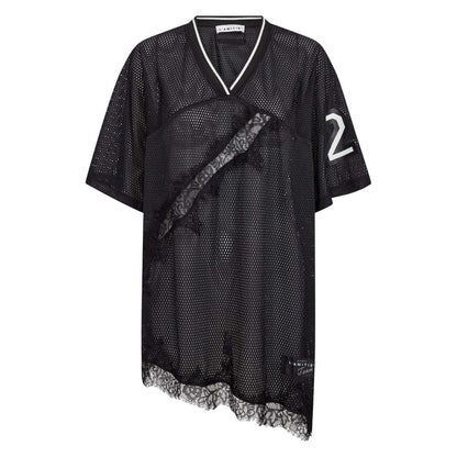 Drift Asymetric Lace Tee