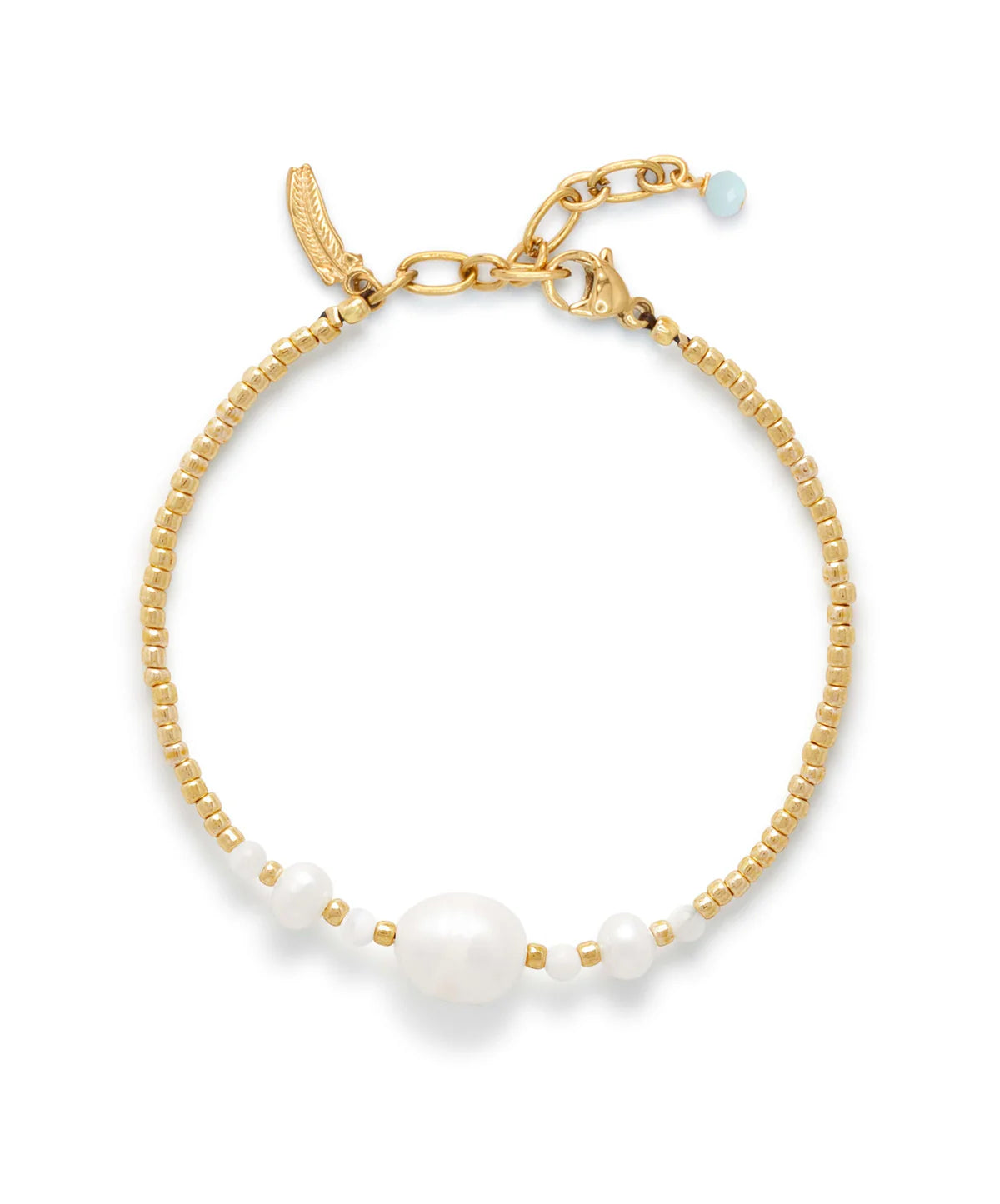 Le Veer Milky Pearl Armband
