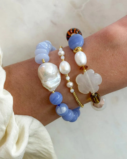 Le Veer Milky Pearl Armband