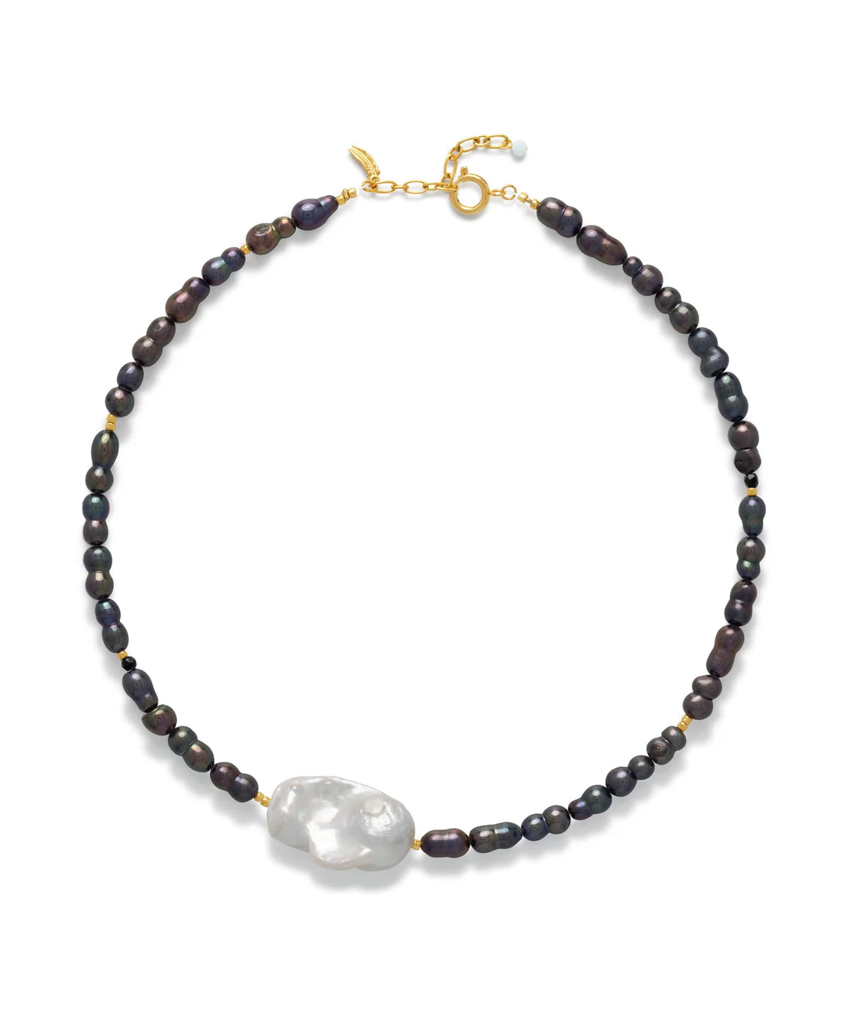 Le Veer Pearl Noir Ketting