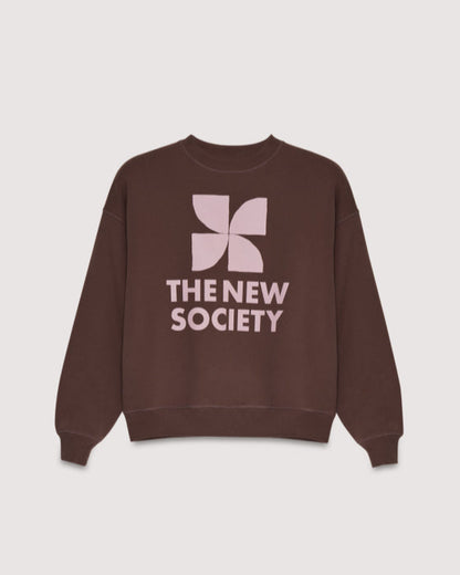 The New Society Logo Sweatshirt Roast Truien & Vesten