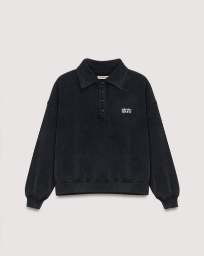 The New Society Valeria Polo Washed Grey Truien & Vesten