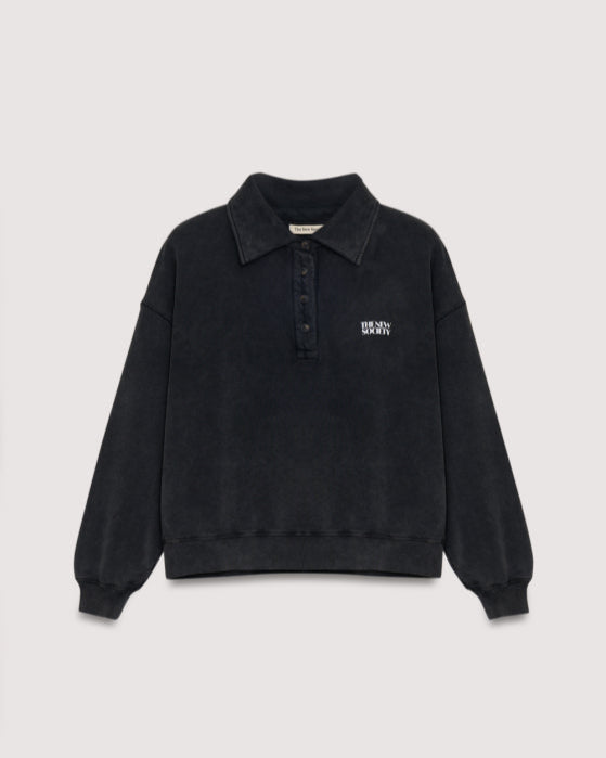 The New Society Valeria Polo Washed Grey Truien & Vesten
