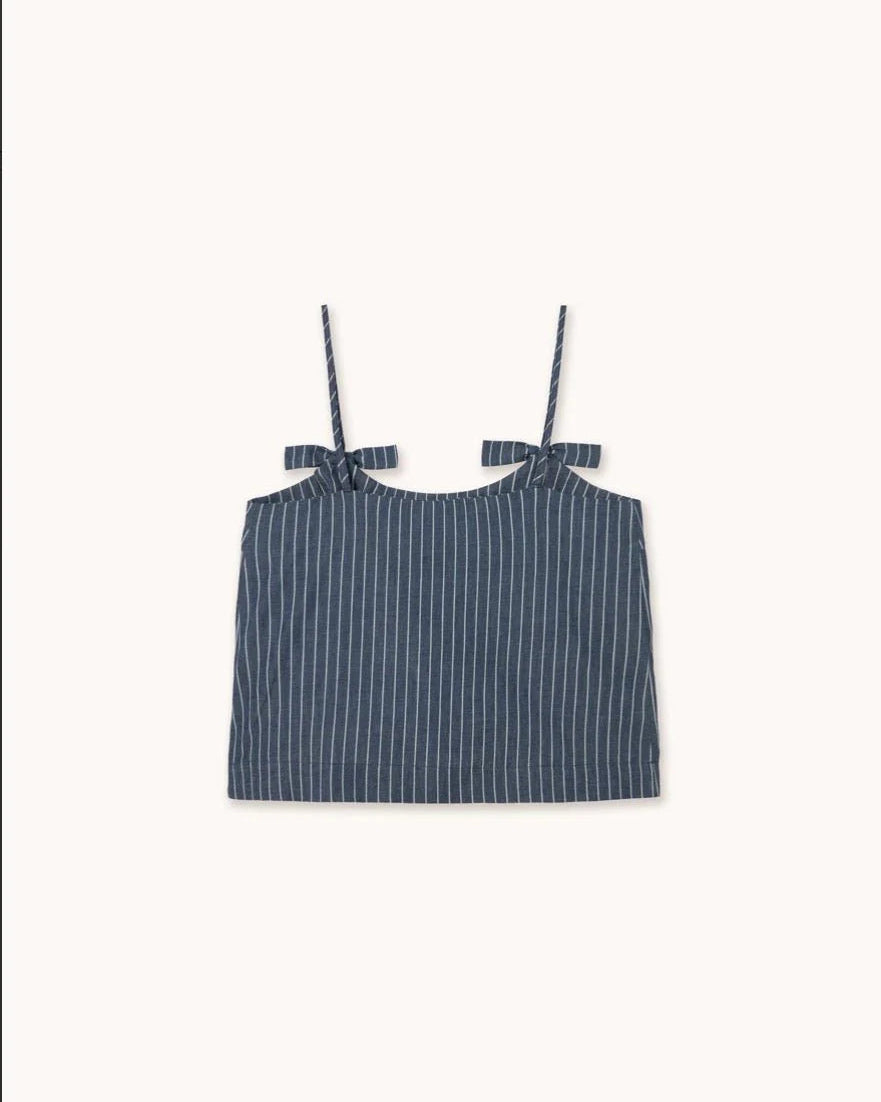 The Tiny Big Sister Striped Straps Top