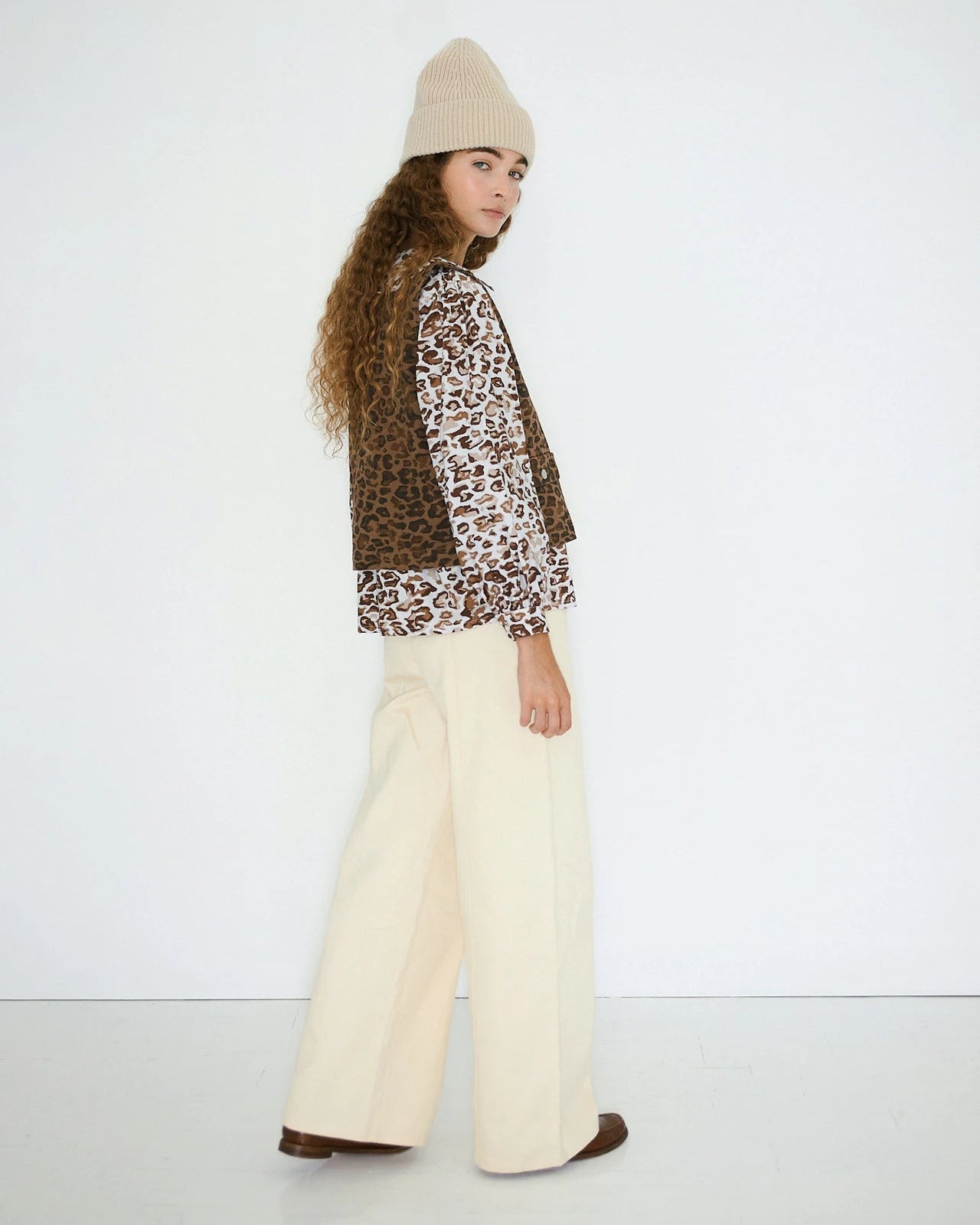 The Tiny Big Sister Animal Print Vest Truien & Vesten