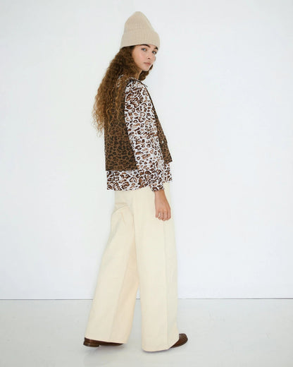 The Tiny Big Sister Animal Print Vest Truien & Vesten